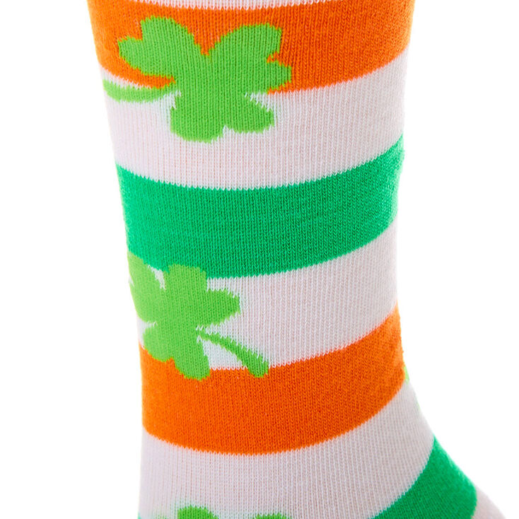 Irish Flag Striped Crew Socks,