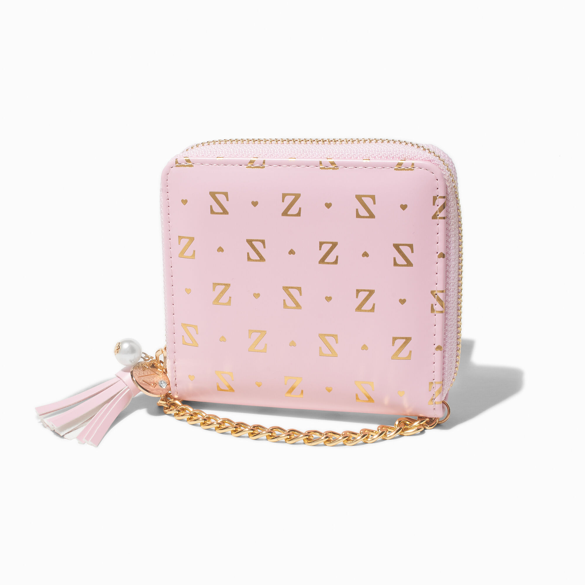 View Claires en Initial ChainStrap Wallet Z Gold information