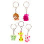 Best Friends Zoo Animals Keychains - 5 Pack,