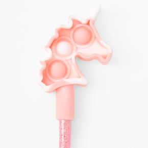 Pink Unicorn Popper Glitter Pen,