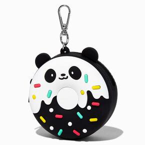 Panda Sprinkled Donut Mini Mart Jelly Coin Purse Keyring,