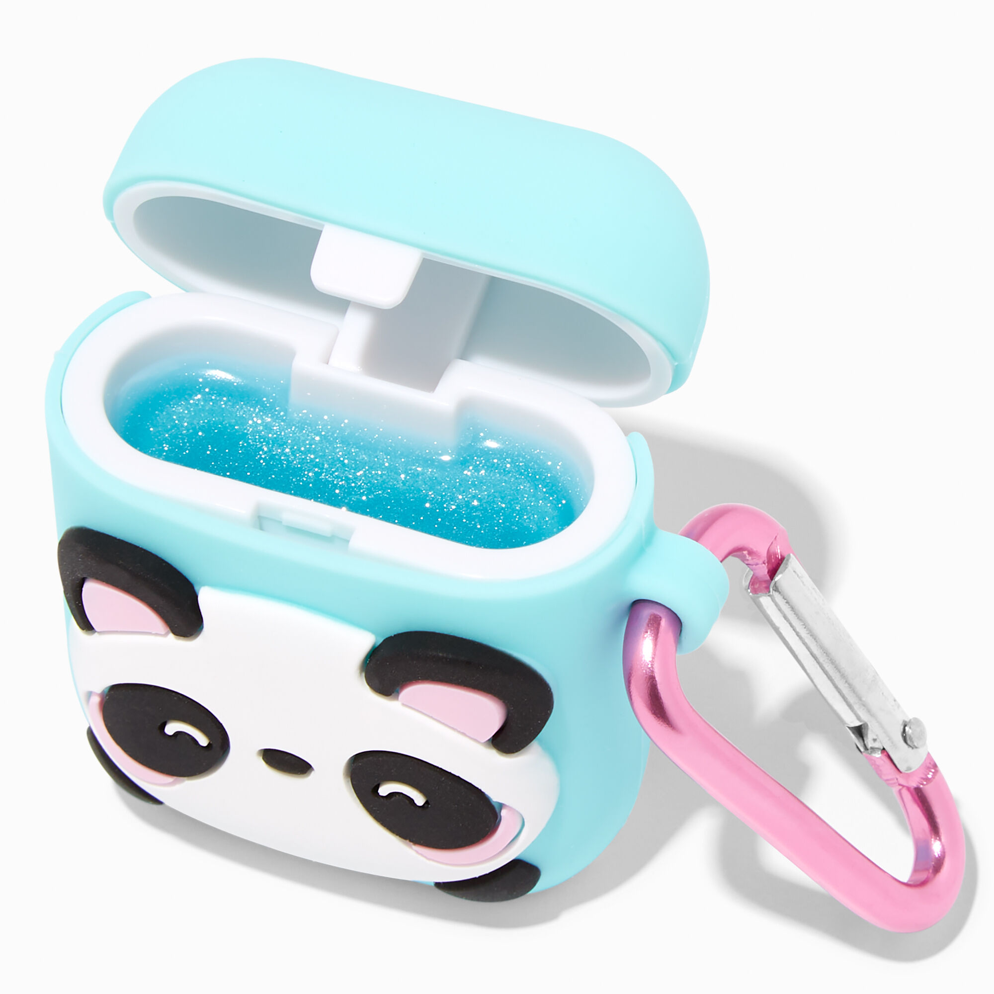 Glitter Panda Keychain Lip Gloss Pot,