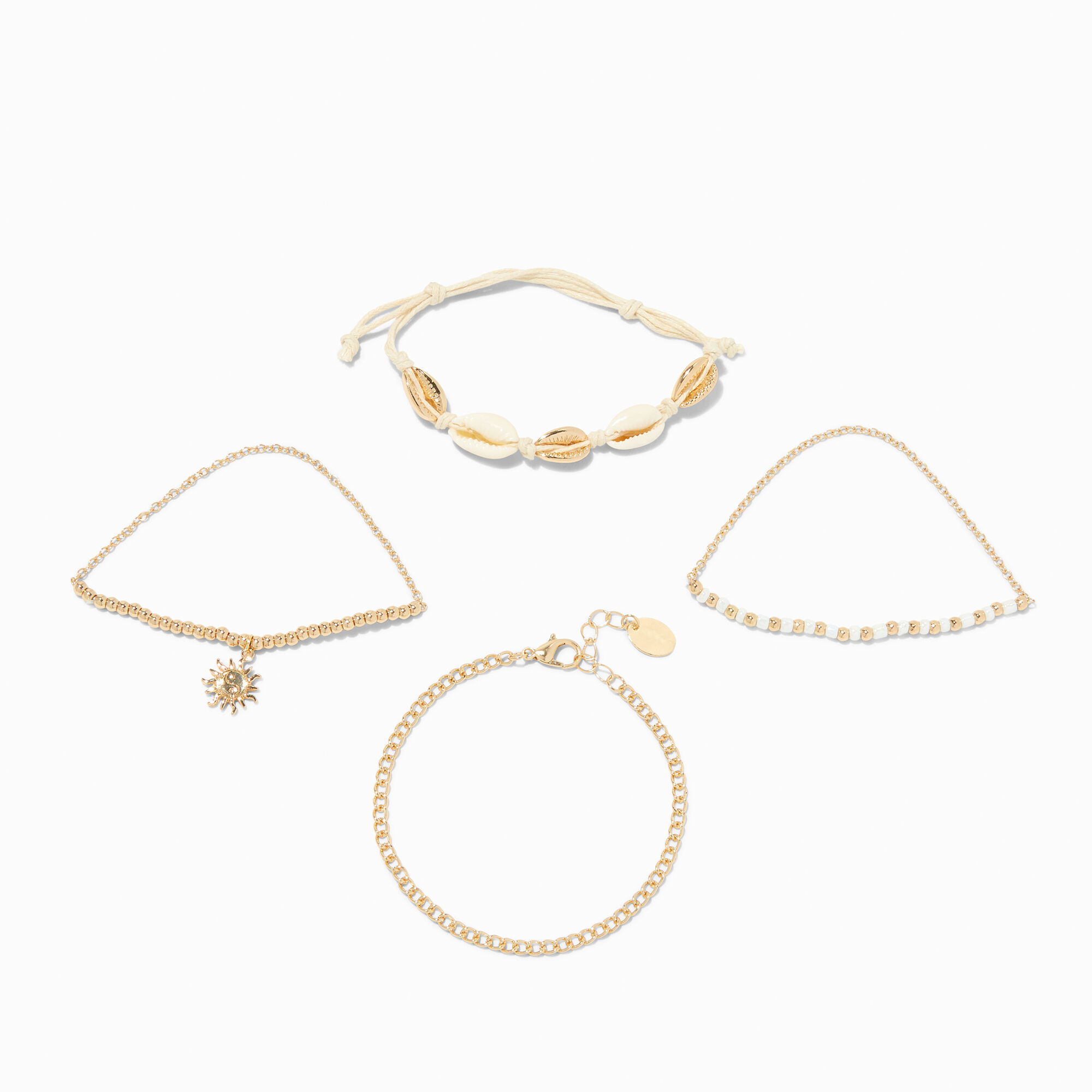 Gold hot sale seashell bracelet