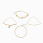 Seashell Gold Bracelet Set - 3 Pack,