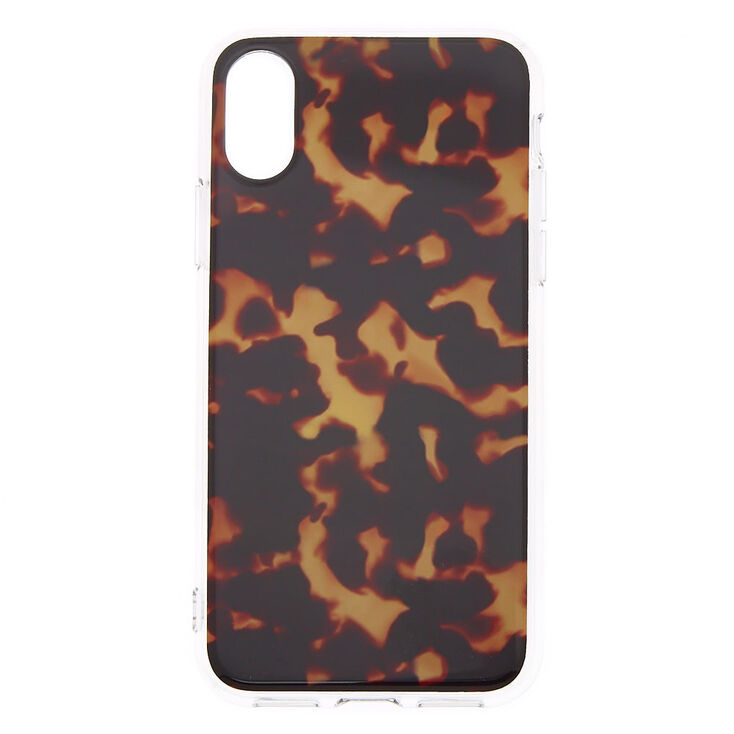 Claire's Coque de portable écaille de tortue - Compatible avec iPhone X/XS