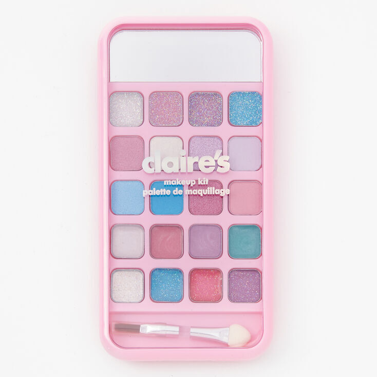 Rhinestone Hearts Bling Eyeshadow Palette - Pink,