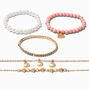 Claire&#39;s Club Gold Star, Moon &amp; Heart Mixed Bracelets - 5 Pack,