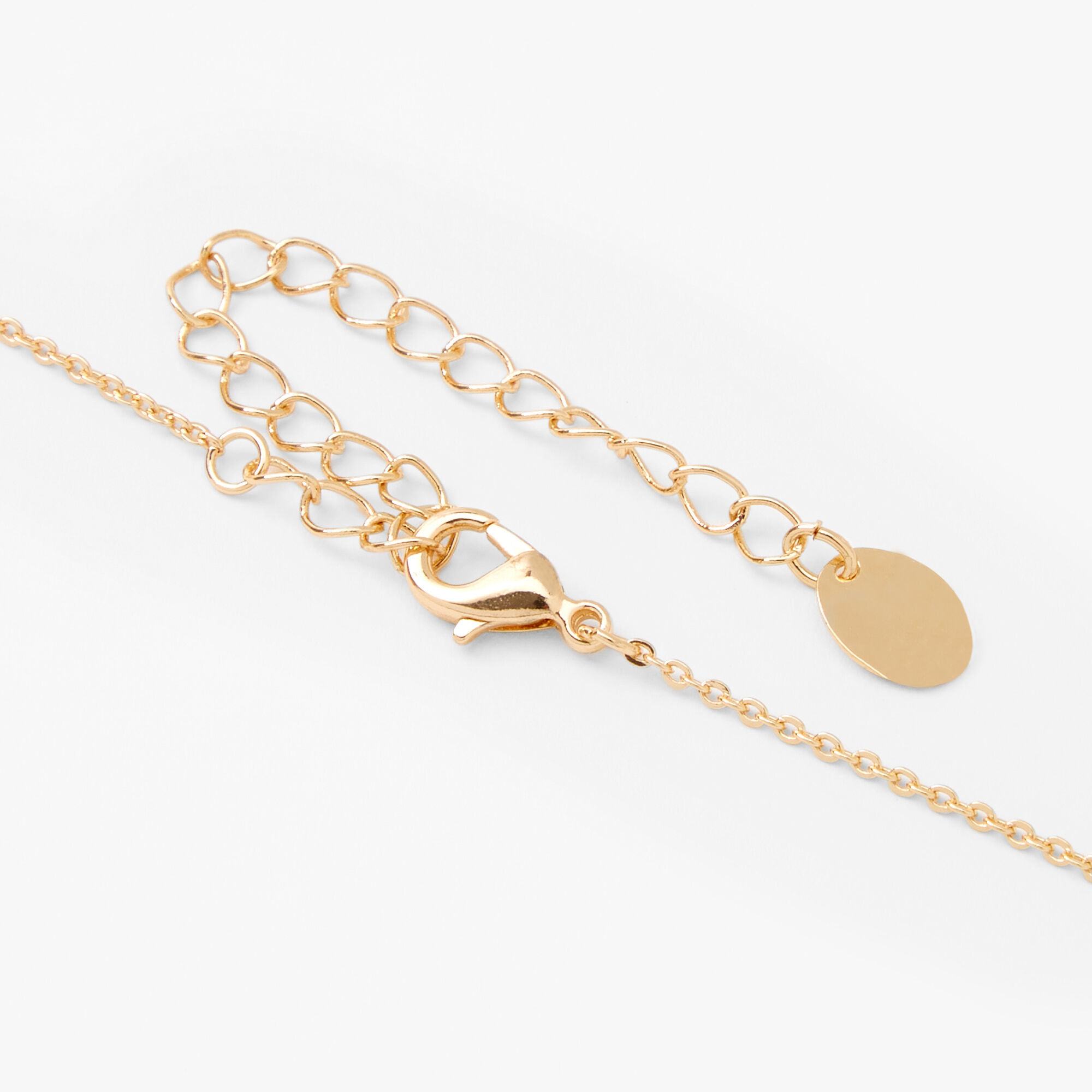 Gold Love Heart Pendant Necklace,