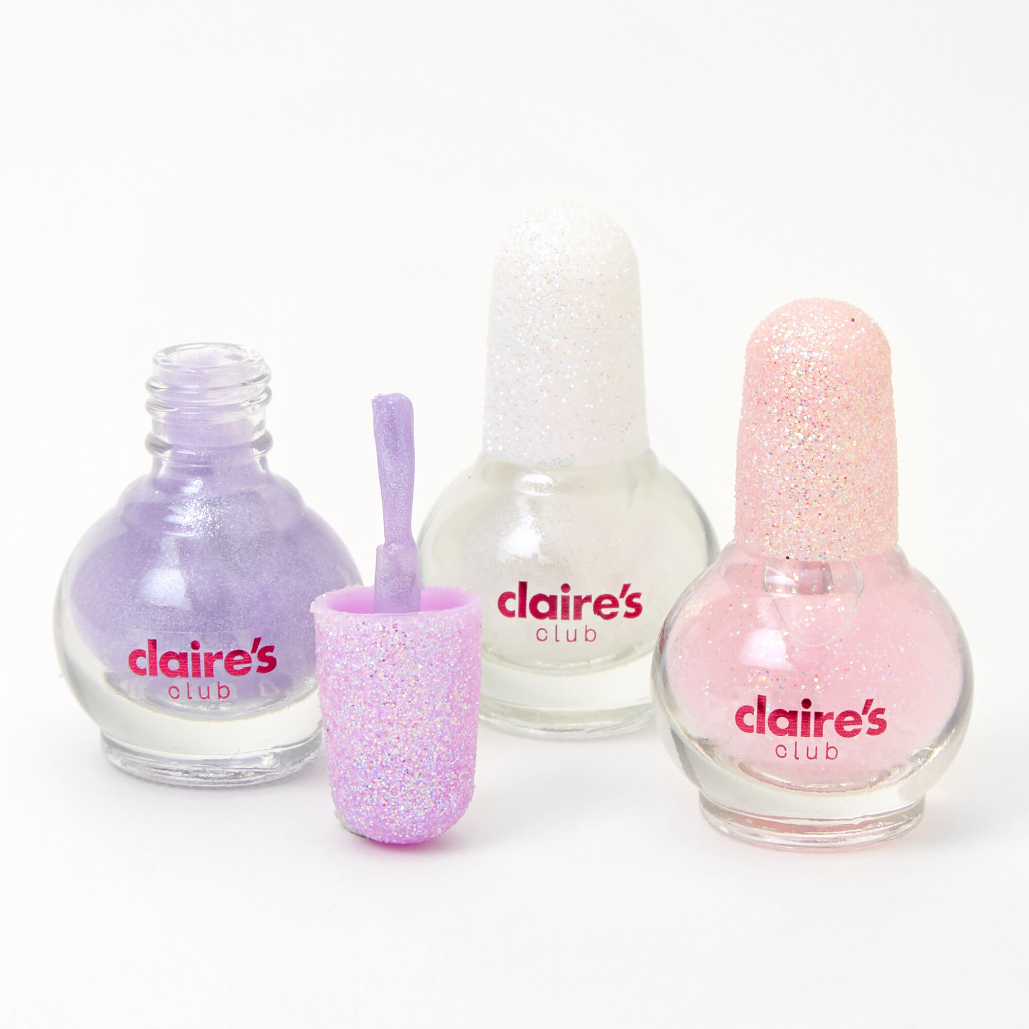 Claire's Club Peel Off Nail Polish - 3 Pack,