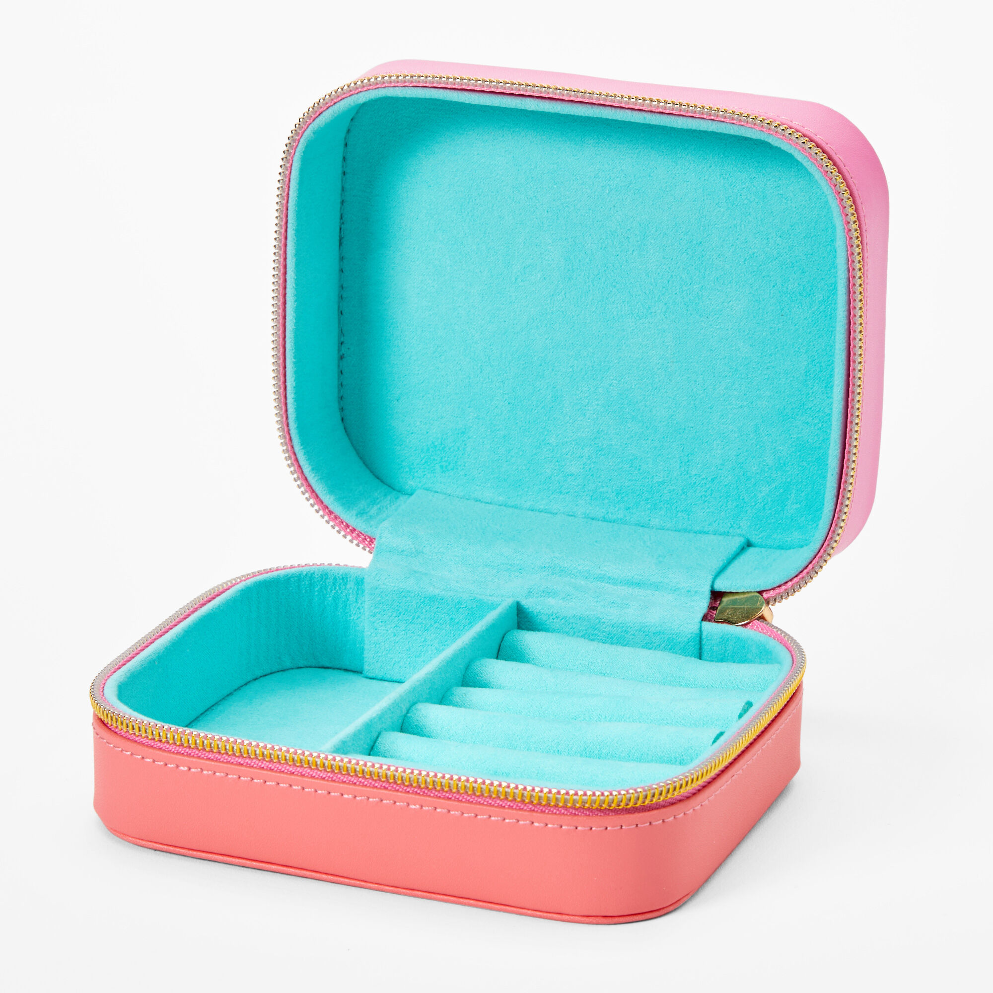 Positivity is Power Pink Two Tone Travel Jewelry Holder,