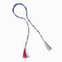 Stars &amp; Stripes Red, White &amp; Blue Braid Faux Hair Headband,