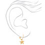 Boucles d&rsquo;oreilles diverses ambiance plage perles d&#39;imitation couleur dor&eacute;e - Lot de 6,