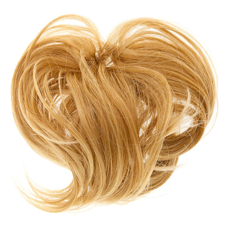  Extension  en cheveux synth tiques blonds pour chignon  