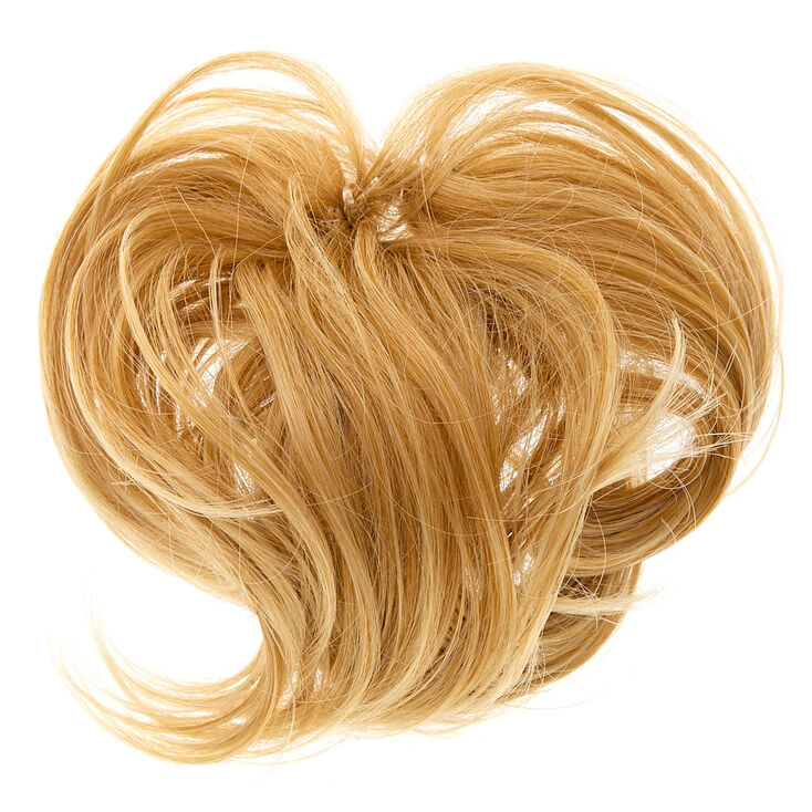 Faux Hair Bun Extension - Blonde,