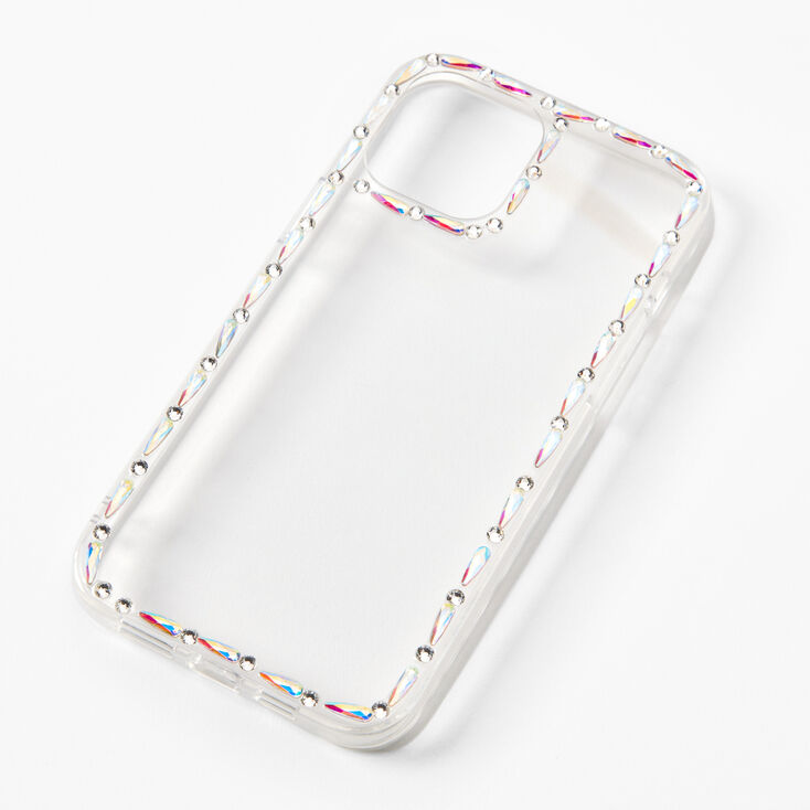 Clear Gemstone Trim Phone Case - Fits iPhone&reg; 12 Pro Max,