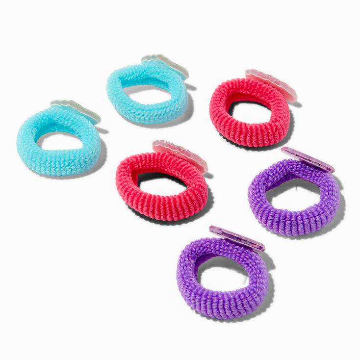 Claire&#39;s Club Puppy Ribbed Hair Ties - 6 Pack,