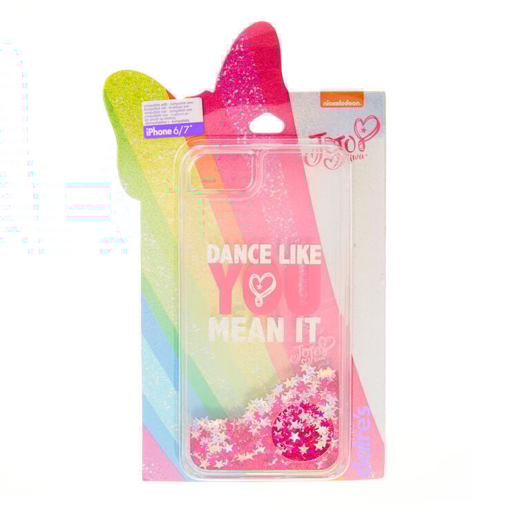 Claire's Coque de portable pailletée « Dance Like You Mean It » JoJo Siwa™ - Compatible avec iPhone 6/7/8