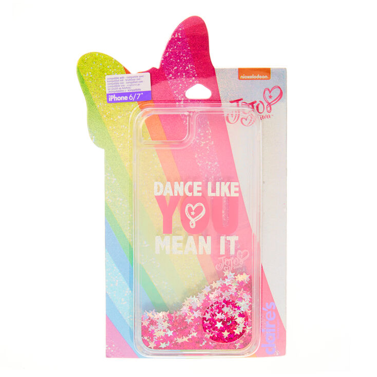 Claire's Coque de portable pailletée « Dance Like You Mean It » JoJo Siwa™ - Compatible avec iPhone 6/7/8