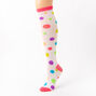 Rainbow Polka Dot Knee High Socks,