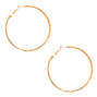 Gold Rhinestone 60MM Hoop Earrings,