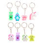 Glitter Animals Best Friends Keychains - 8 Pack,