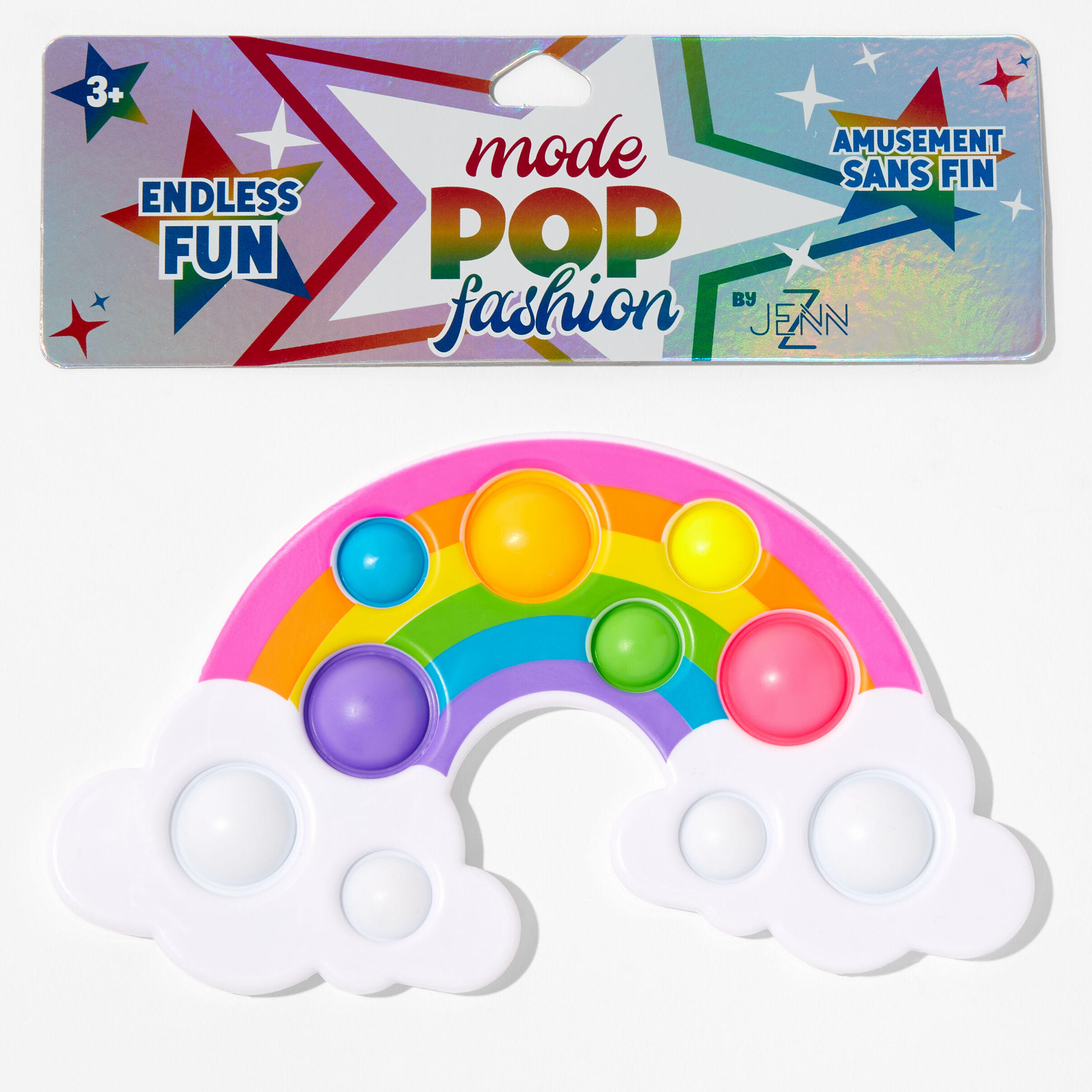 Pop Fashion Rainbow Dimple 7 Fidget Toy Claire s US