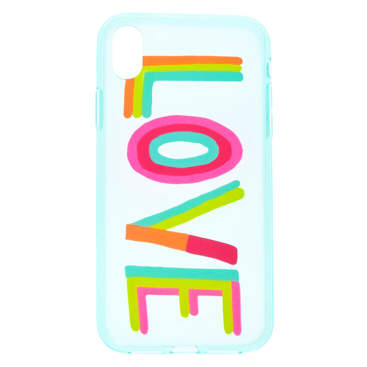 Rainbow Love Phone Case - Fits iPhone XR,