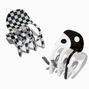 Yin Yang &amp; Checkerboard Small Hair Claws &#40;2 Pack&#41;,
