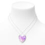 Best Friends Confetti Stars Split Heart Pendant Necklaces - 2 Pack,