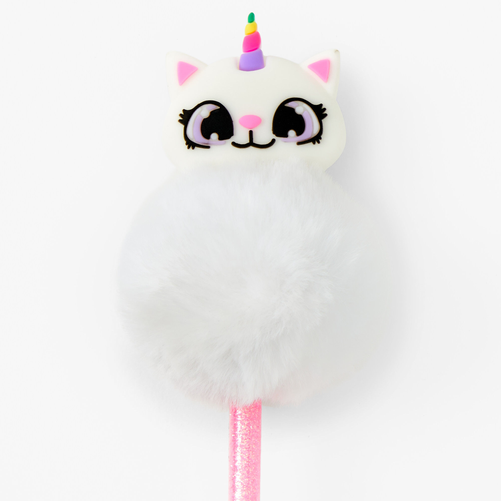 Plush Caticorn Glitter Pen - Pink,