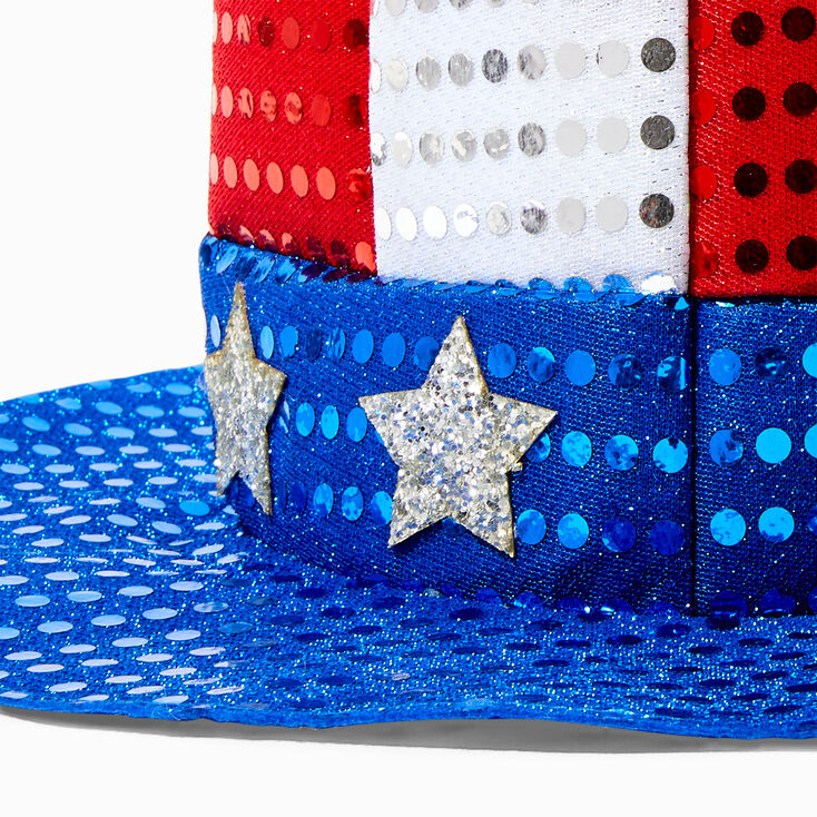 Stars &amp; Stripes Sequin Top Hat,
