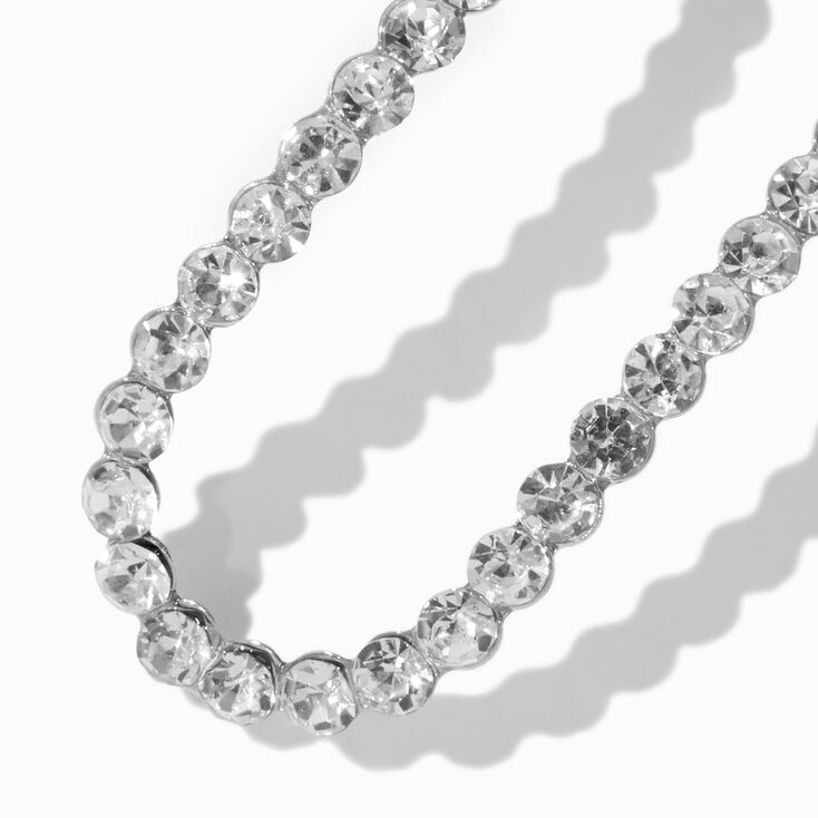 Silver-tone Rhinestone Hair Pin ,