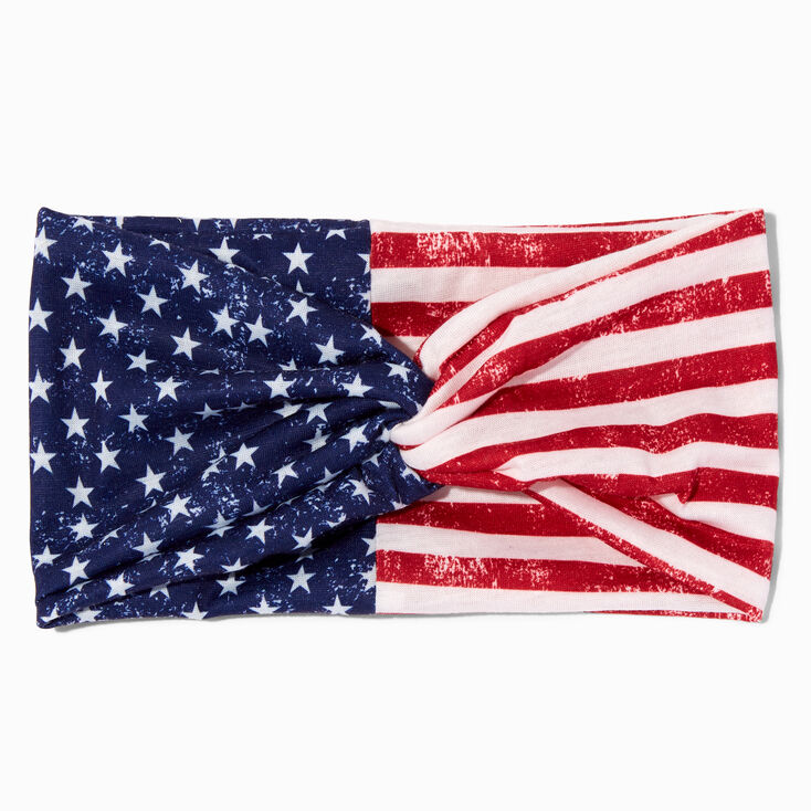 Stars &amp; Stripes Wide Twisted Headwrap,