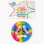 Pop Fashion Rainbow Peace Sign Snapper Fidget Toy,