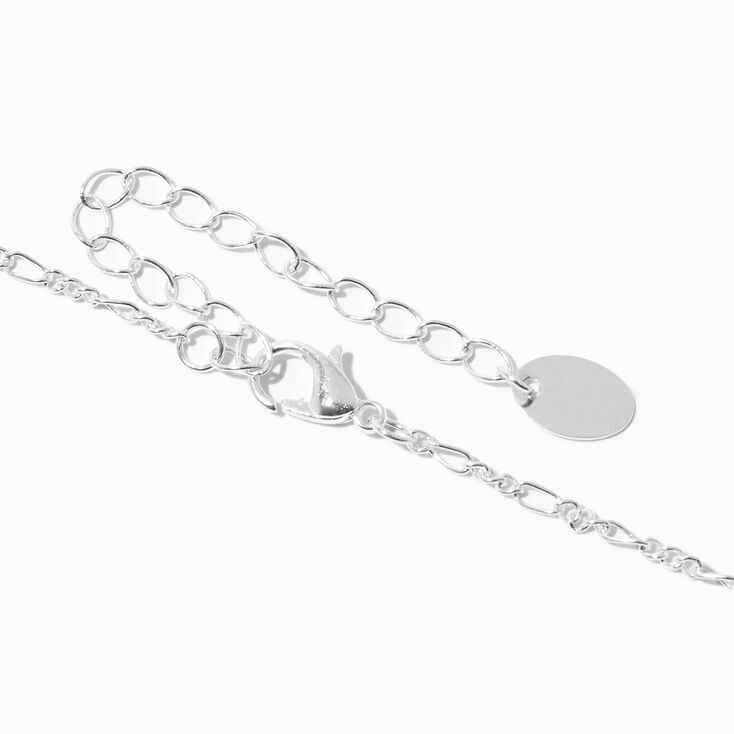 Silver Butterfly Padlock Pendant Necklace,