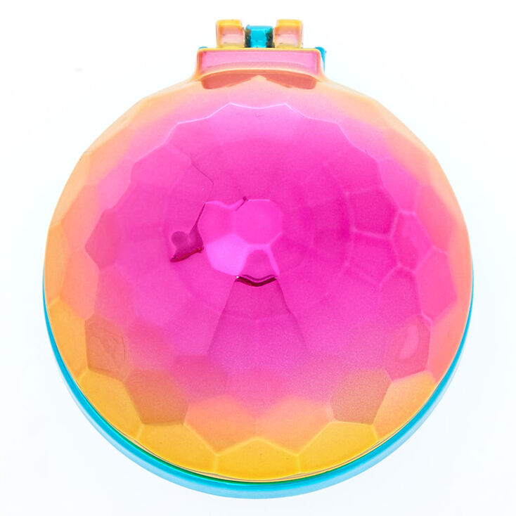 Rainbow Disco Ball Pop Up Hair Brush,