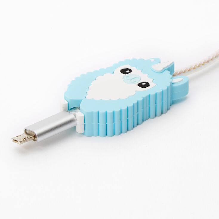 Claire's Protecteur pour câble Llamacorn MojiPower® - Bleu