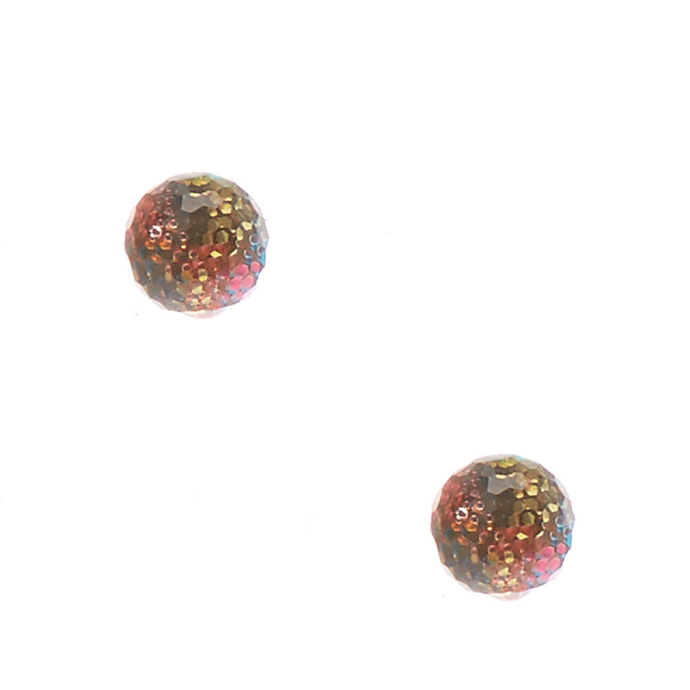 Rainbow Ball Stud Earrings,