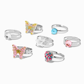 Claire&#39;s Club Fairy Star Box Rings - 7 Pack,