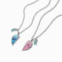 Disney Stitch Claire&#39;s Exclusive BFF Split Heart Necklace Set - 2 Pack,