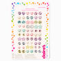 Boucles d&#39;oreilles autocollantes pastel Claire&#39;s&nbsp;Club - Lot de 30,