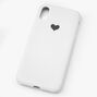 White Heart Phone Case - Fits iPhone XR,