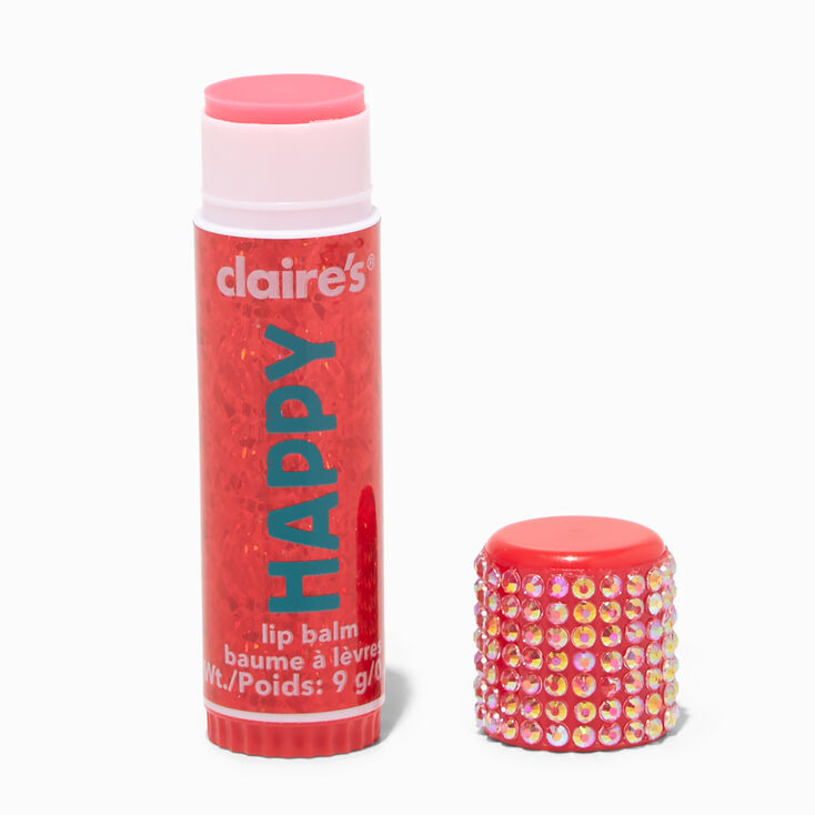 Red Bling Happy Jumbo Lip Balm,