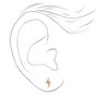 Gold-tone Celestial Stud Earrings - 3 Pack,