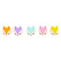 Trixie the Fox Rainbow Erasers - 5 Pack,
