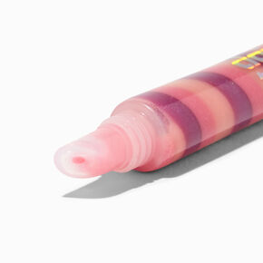 Pink Swirl Glitter Lip Gloss Tube,