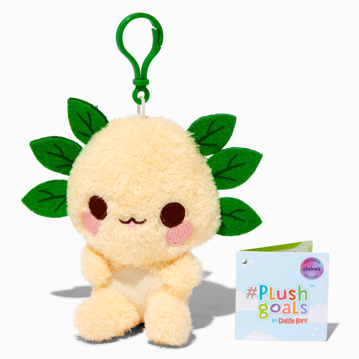 &#35;Plush Goals by Cuddle Barn&reg; Claire&#39;s Exclusive 5&#39;&#39; Leia the Leafy Axolotl Plush Bag Clip,