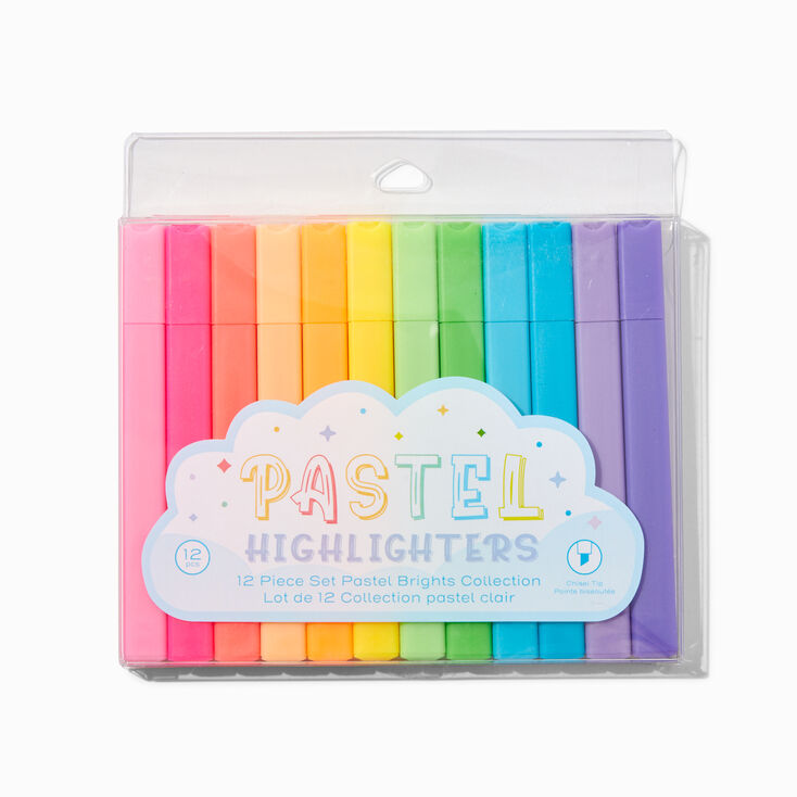 Pastel Barrel Highlighters - 12 Pack,