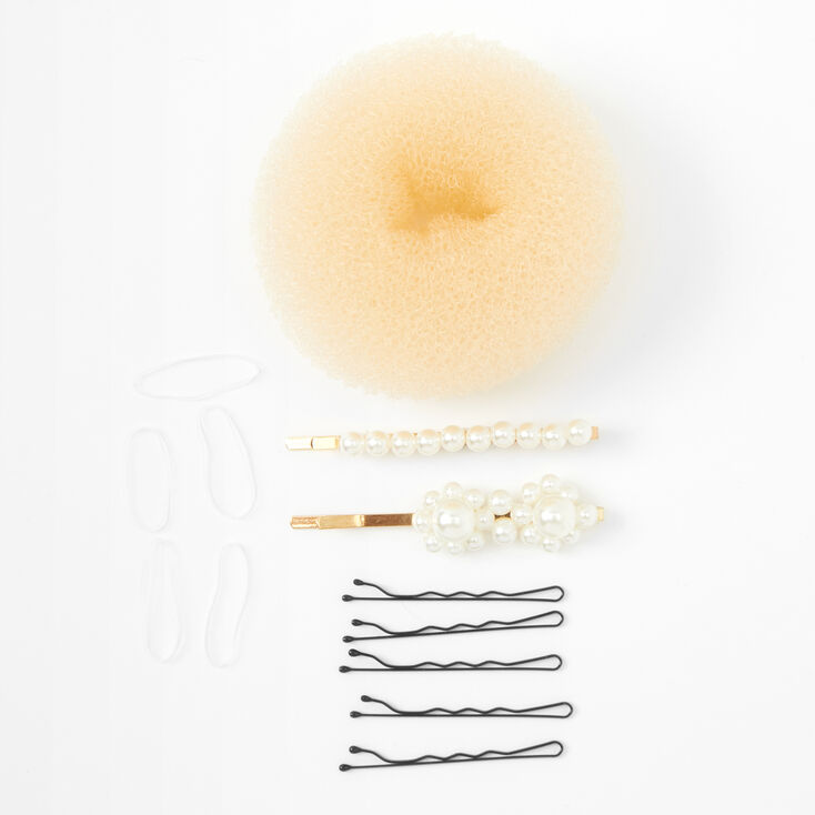 Pearl Swirl Bun Hair Tools Kit,