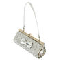 Sac pochette &agrave; n&oelig;ud paillet&eacute; couleur argent&eacute; du Claire&#39;s&nbsp;Club,